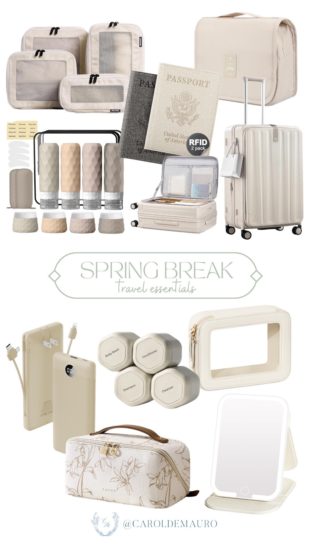 You’ve got the destination picked out—now make sure your gear is up for the task! From passport protection to those clever magnetic toiletry pods, these are the details that take your travel game from chaotic to curated. Put everything into your hardshell carry-on and you’re officially ready to out-style everyone.

amazon finds, travel essentials, spring break, looks and luggage, vacation finds, organization tips, jetsetter guide, electronic gadgets

#LTKU #LTKTravel #LTKSeasonal