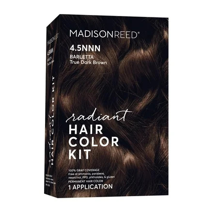 Madison Reed Radiant Permanent Hair Color Kit Barletta (4.5NNN) True Dark Brown | Walmart (US)