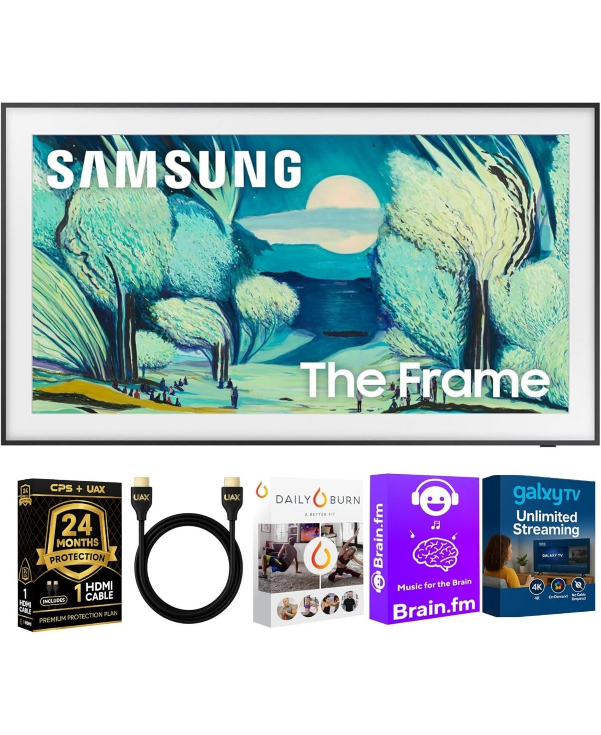 Samsung The Frame LS03F Qled 4K Smart Tv Bundle, Quantum Hdr, Art Mode, Slim Fit Wall Mount, Alexa Built-in w/Aux Hdmi Cable, Cps 24-Month Protection, | Macy's