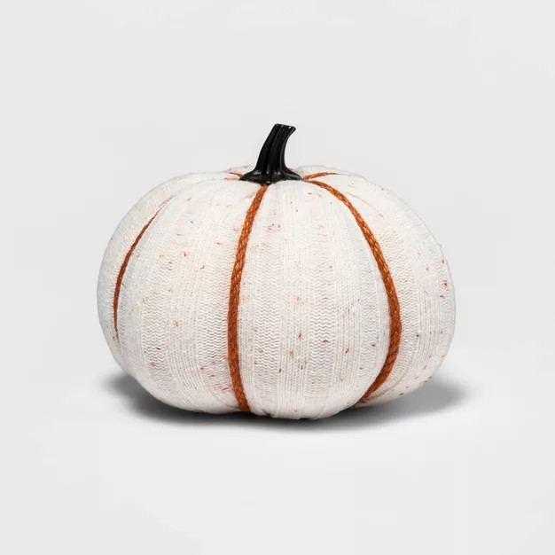 Harvest Ribbed Knit Pumpkin Medium White with Color Speckle - Hyde & EEK! Boutique™ | Target