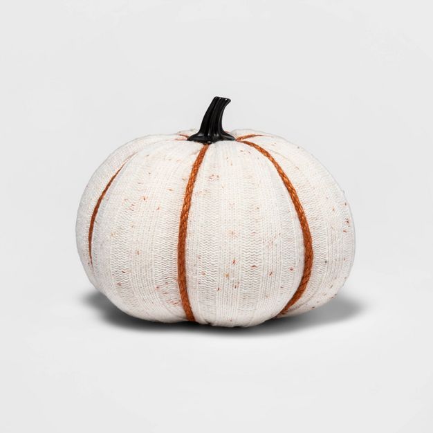 Harvest Ribbed Knit Pumpkin Medium White with Color Speckle - Hyde & EEK! Boutique™ | Target