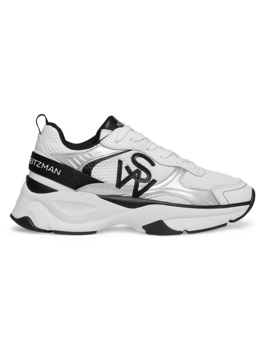 Mesh & Leather Trainer Sneakers | Saks Fifth Avenue