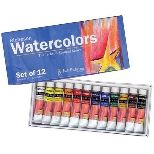 Jack Richeson 411255 Watercolor Paint - 12 ml Tubes - Set of 12 | Walmart (US)