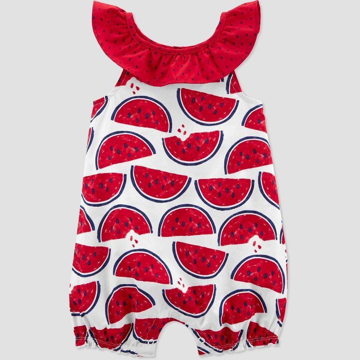 Carter's Just One You® Baby Girls' Watermelon Romper - Red | Target