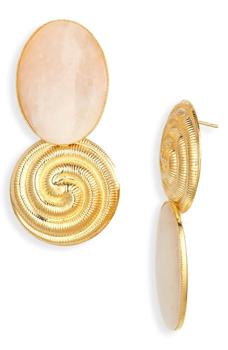 Sonia Whirlpool Pink Quartz Drop Earrings | Nordstrom