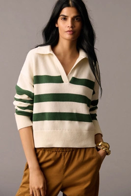 Velvet by Graham & Spencer Lucie Polo Sweater | Anthropologie (US)
