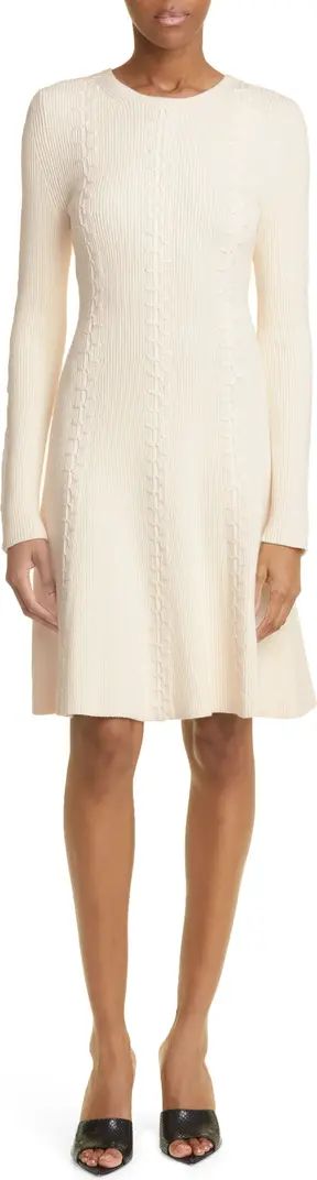 Long Sleeve Fit & Flare Sweater Dress | Nordstrom