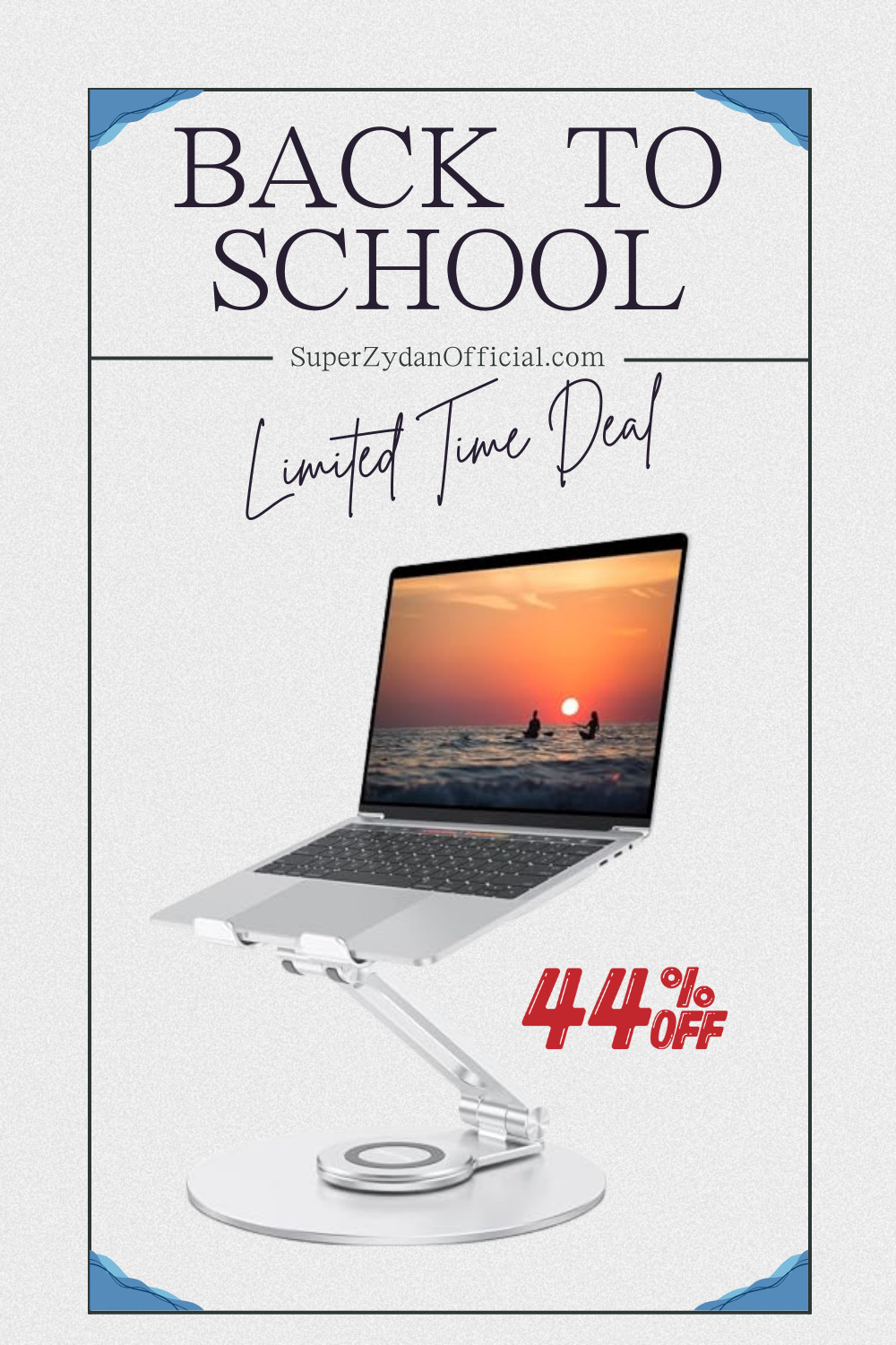 Back to school and working from home just got a major upgrade! Whether you're a student tackling a mountain of homework or a remote worker looking to improve your setup, the OMOTON Adjustable Laptop Stand is a game-changer. It has a 360-degree rotating base, so you can easily collaborate or share your screen. Plus, it's fully foldable for easy storage and has an ergonomic design to help with posture. It fits all laptops up to 16 inches and is currently 44% off! I love mine. 

#backtoschool #wfh #workfromhome #techgadgets #laptopstand #ergonomics #homeoffice #studentlife #workspacegoals #onlineshopping #sale #gadgets #studyspo #omoton 

 #LTKHome #LTKSaleAlert