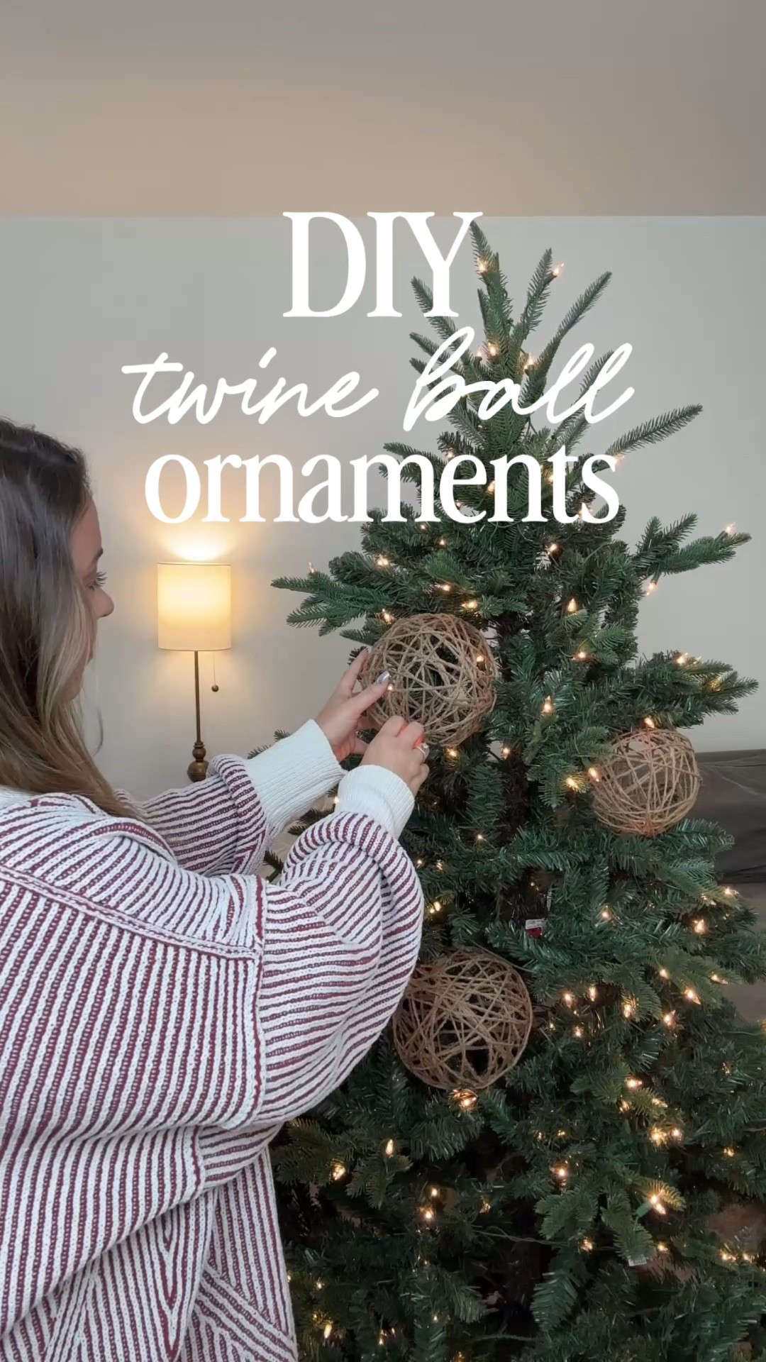 DIY twine ball Christmas ornaments 🎄

#LTKSeasonal #LTKHoliday #LTKHome