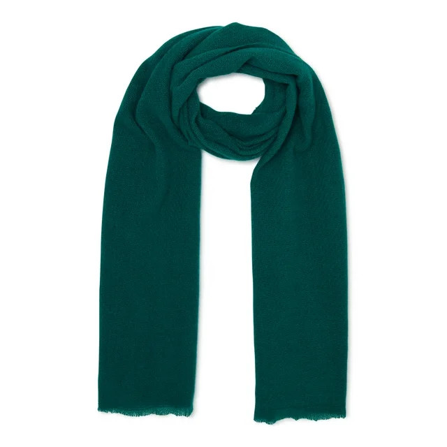 No Boundaries Women's Blanket Wrap Scarf Green Alligator | Walmart (US)
