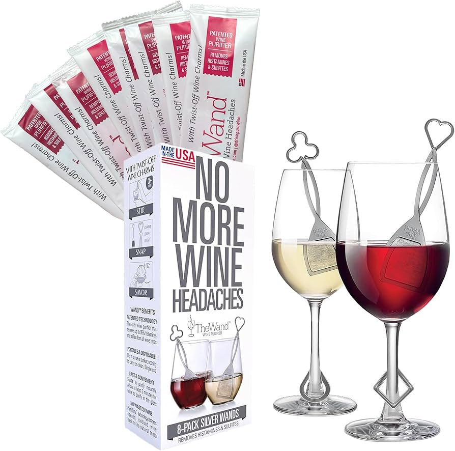 PureWine The Wand Wine Purifier - Red & White Wine Filters for Histamines & Sulfites, Sulfite Rem... | Amazon (US)