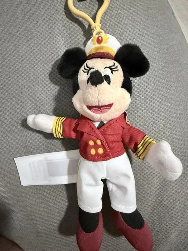 Captain Minnie Mouse Disney Cruise Line Plush Keychain | eBay US