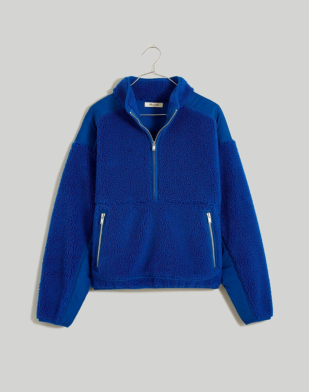 Faux Shearling Half-Zip Pullover | Madewell