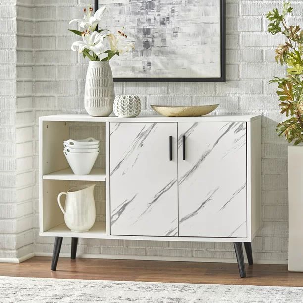 Ember Interiors Cilla Sideboard, White Finish, 36" | Walmart (US)