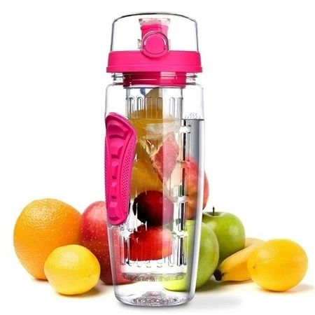 1000ml Fruit Infusing Infuser Water Bottle BPA Free Plastic Sports Detox Health | Walmart (US)