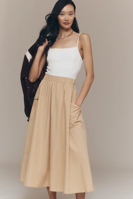 By Anthropologie Cargo A-Line Midi Dress | Anthropologie (US)