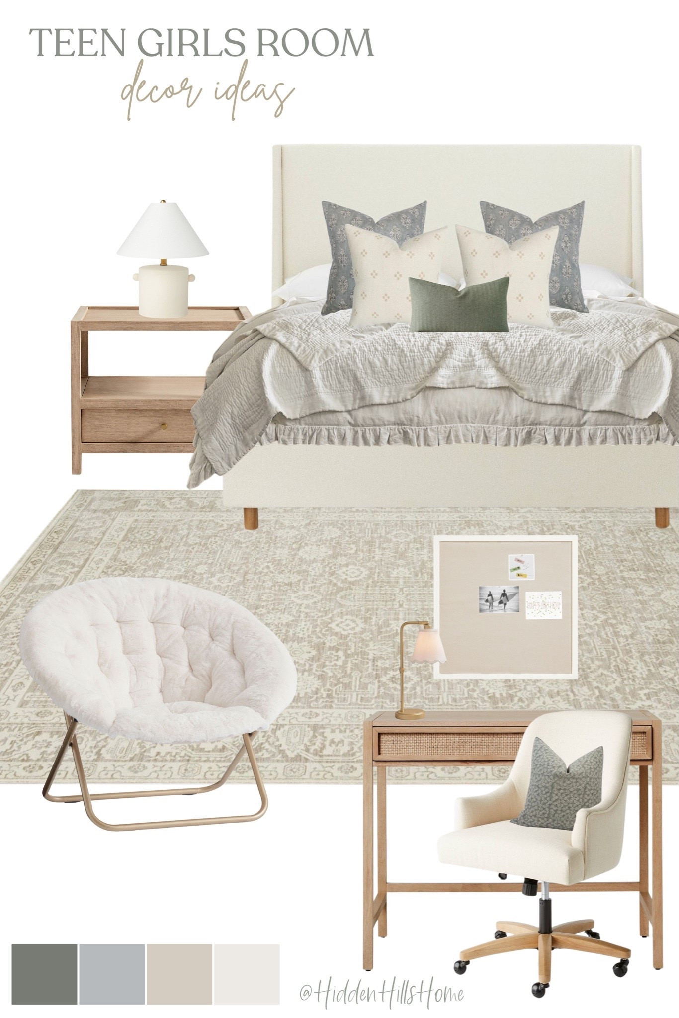 Teen girls bedroom decor mood board, girls room design, girls bedroom inspiration, cute girls room #girlsbedroom

#LTKHome #LTKSaleAlert #LTKSeasonal
