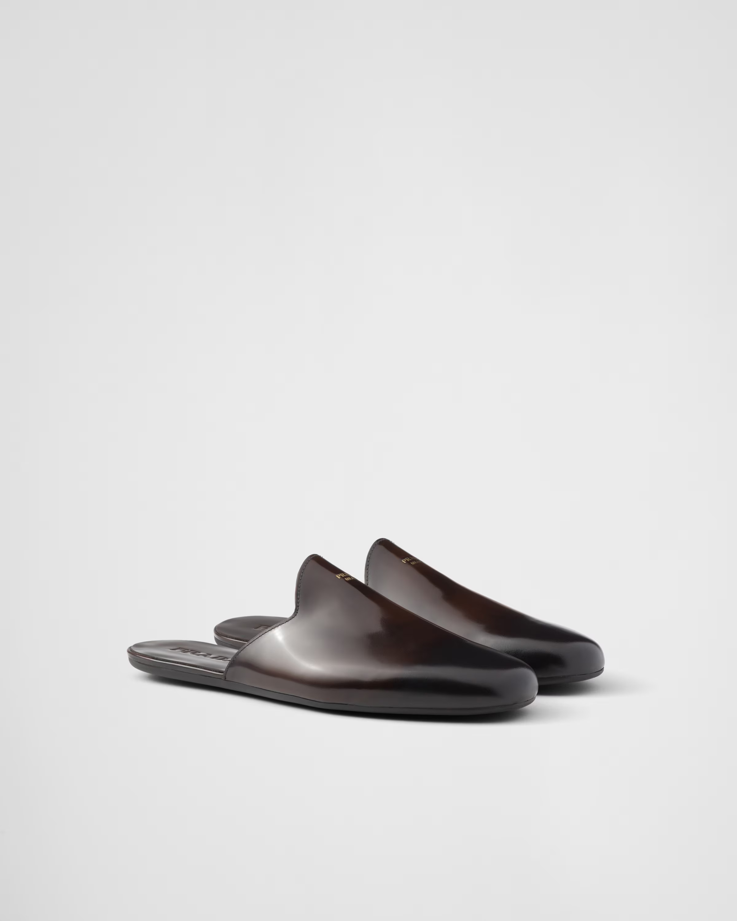 Brushed leather mules | Prada INT