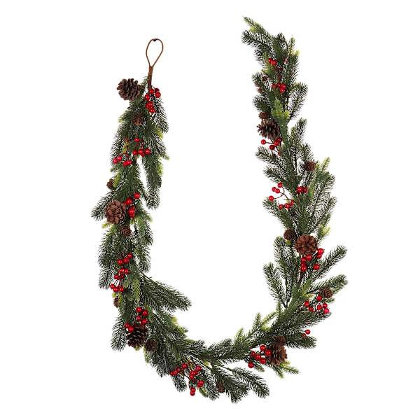 Pinecone & Pine Needles Garland, 6' | At Home