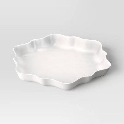 10.92"x12" Christmas Snowflake Serving Plate - Wondershop™ | Target