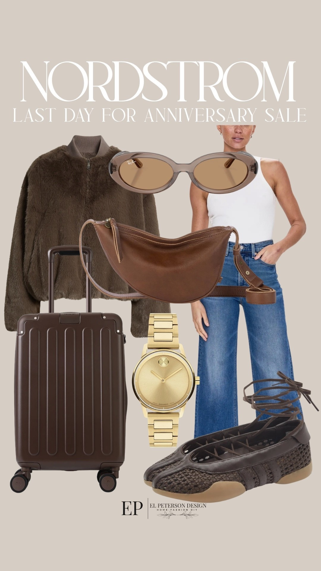 Last day for Nordstrom Anniversary Sale
Tank top
Sling bag
Flats
Watch
Jacket
Sunglasses

#LTKSaleAlert