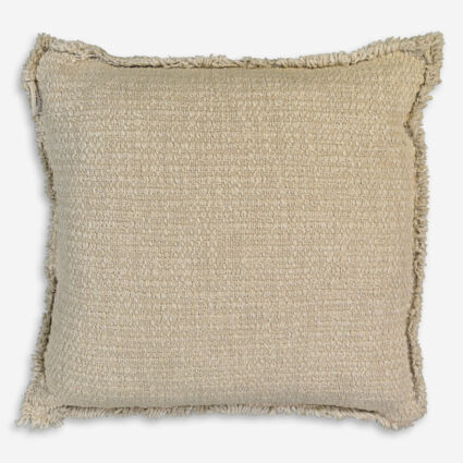 Beige Heavy Weave Cushion 50x50cm | TK Maxx