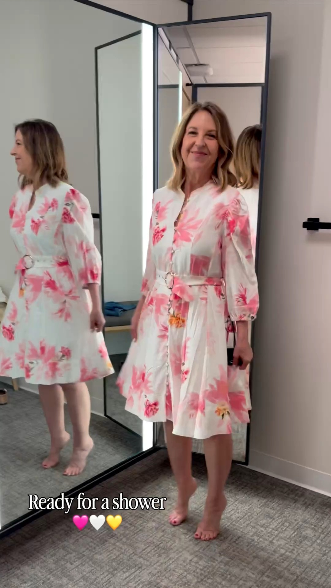 A pretty dress for a shower or spring party! 
Runs tts. I'm wearing a size 2. 

#LTKSeasonal #LTKPetite #LTKOver40