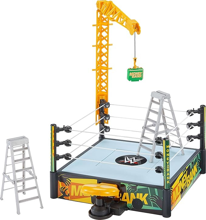 Mattel WWE Money in The Bank Cash-in Ring Playset with 2 Play Modes & 40+ Sounds & Phrases, Inclu... | Amazon (US)