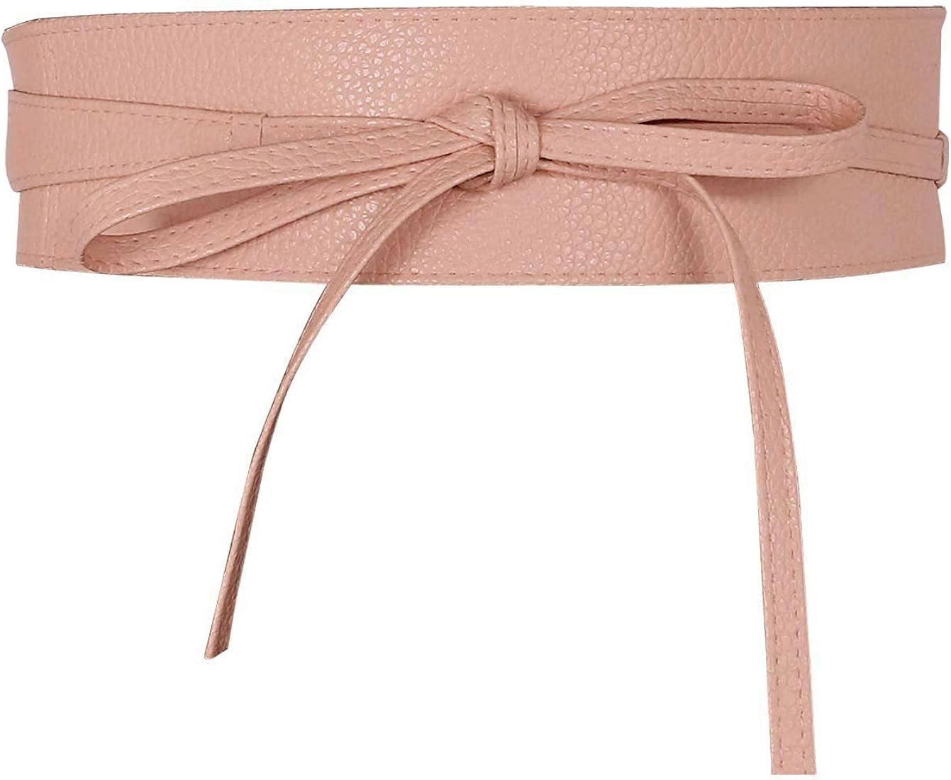Ayliss Women Soft PU Leather Obi Belt Self Tie Wrap Cinch Belt Fashion Bowknot Waistband Wrap Bel... | Amazon (US)