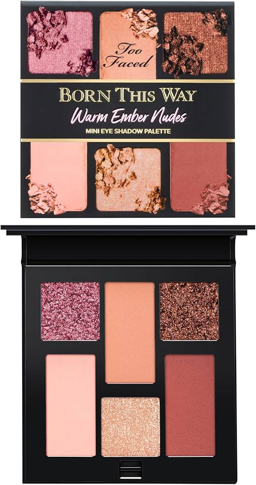 Too Faced Born This Way Natural Nudes Mini Eye Shadow Palette Makeup | Creamy, High Pigment Matte... | Amazon (US)