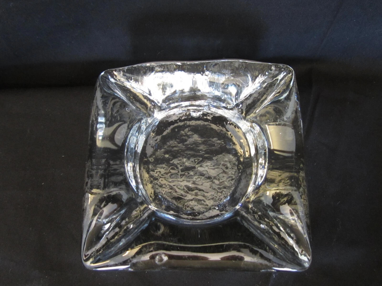 MCM Ice Block Style Heavy Square Clear Glass Ashtray | eBay | eBay US