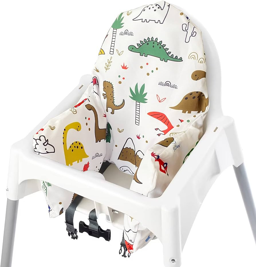 High Chair Cushion with Cover for IKEA Antilop High Chair, Wooden High Chair Pad Pillow, Built-in... | Amazon (US)