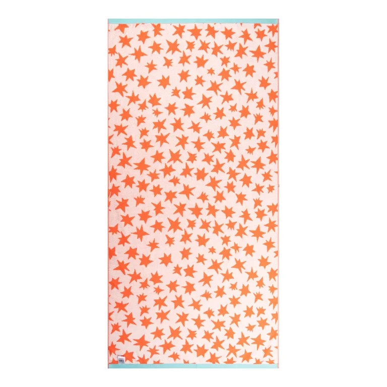 Mainstays Summer Vibes Cotton-Blend Beach Towel, 72 x 36 in, Red Star | Walmart (US)