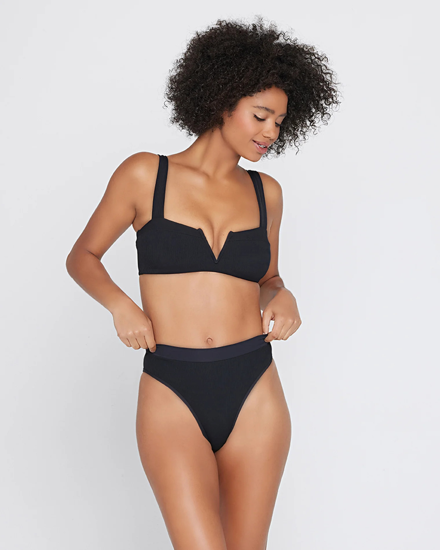 ribbed lee lee bikini top | L*Space