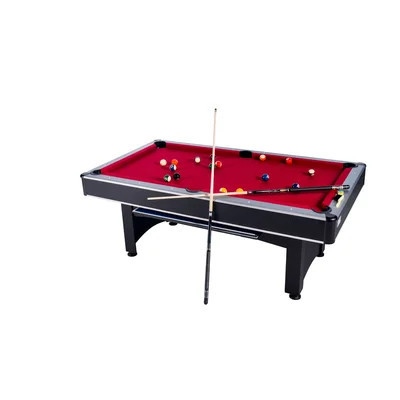 RACK Scorpius 7-Foot Multi Game with Table Tennis Billiard/Pool Table Tennis (Red) | Wayfair North America