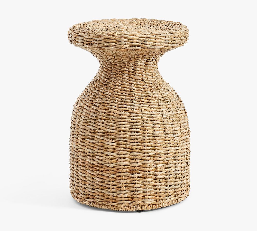 Woven Round Seagrass Side Table | Pottery Barn (US)