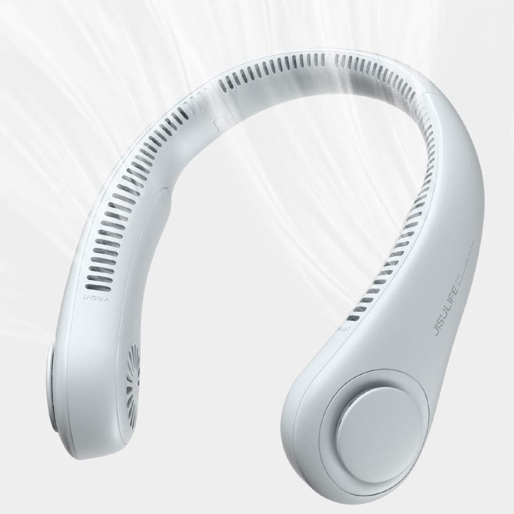 JISULIFE Portable Neck Fan, Hands Free Bladeless Fan, 4000 mAh Battery Operated Wearable Personal... | Amazon (US)