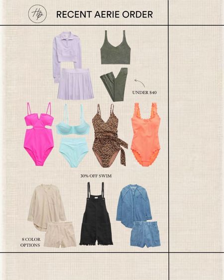 Aerie, swim, spring outfit, travel outfit 