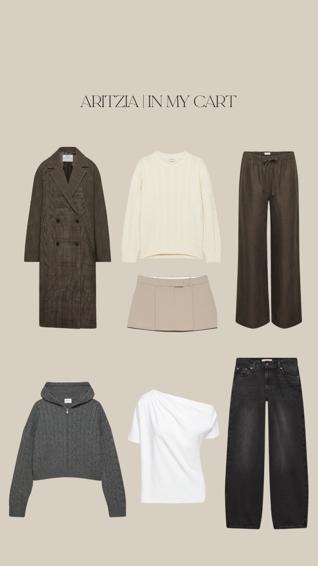 Aritzia | In my cart #fallshopping #elevatedfalloutfits #shopping 

#LTKStyleTip #LTKItBag #LTKSeasonal