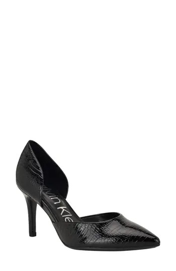 Calvin Klein Gloria d'Orsay Pump in Black 008 at Nordstrom Rack, Size 5.5 | Nordstrom Rack