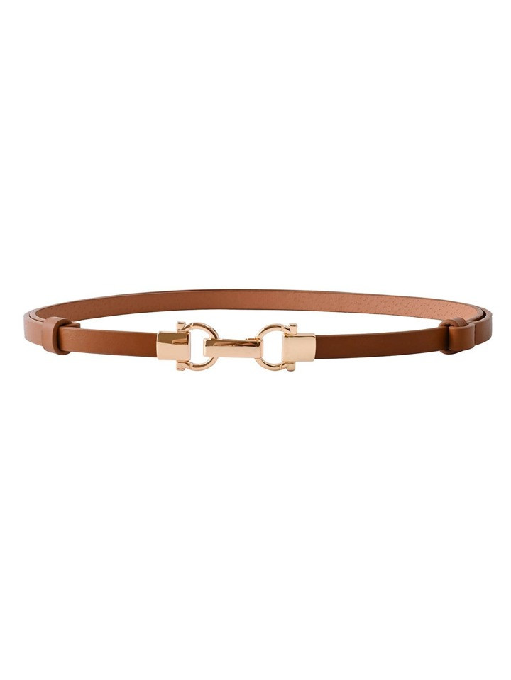 Camel-colored Length-adjustable Pin Buckle Belt | SHEIN