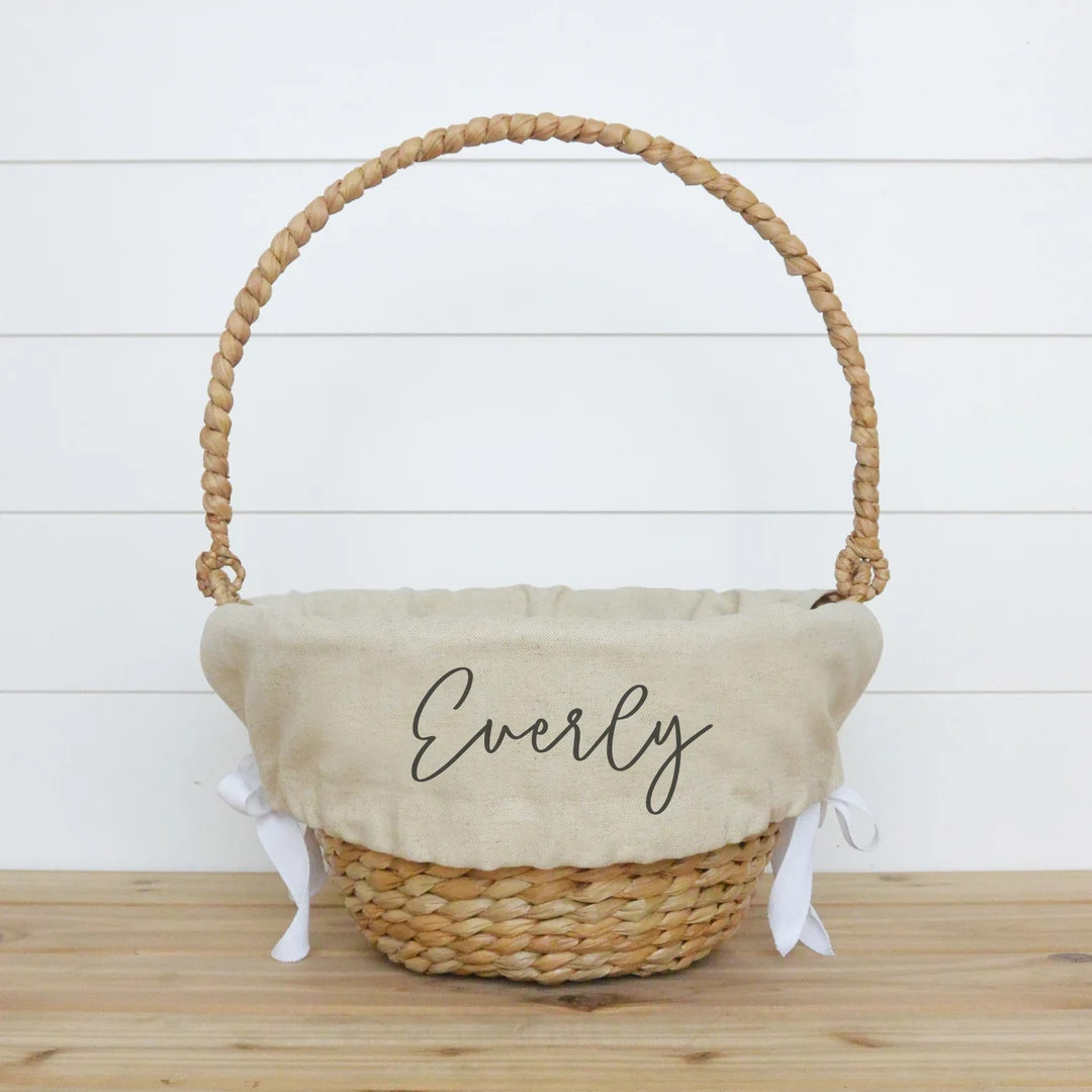 Personalized Easter Basket Liner  Customized Easter Basket - Etsy | Etsy (US)