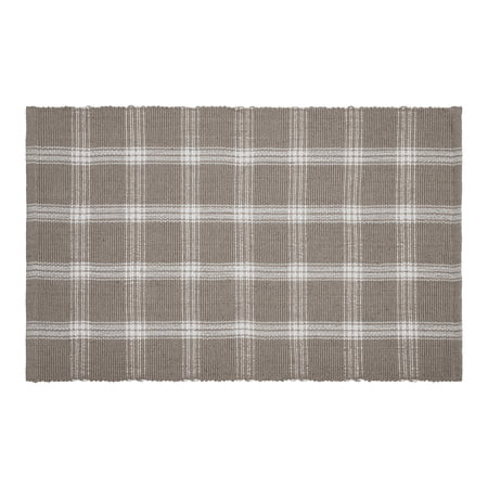 My Texas House Taupe Tanner Check Indoor/Outdoor Layering Rug, 24" x 38" | Walmart (US)