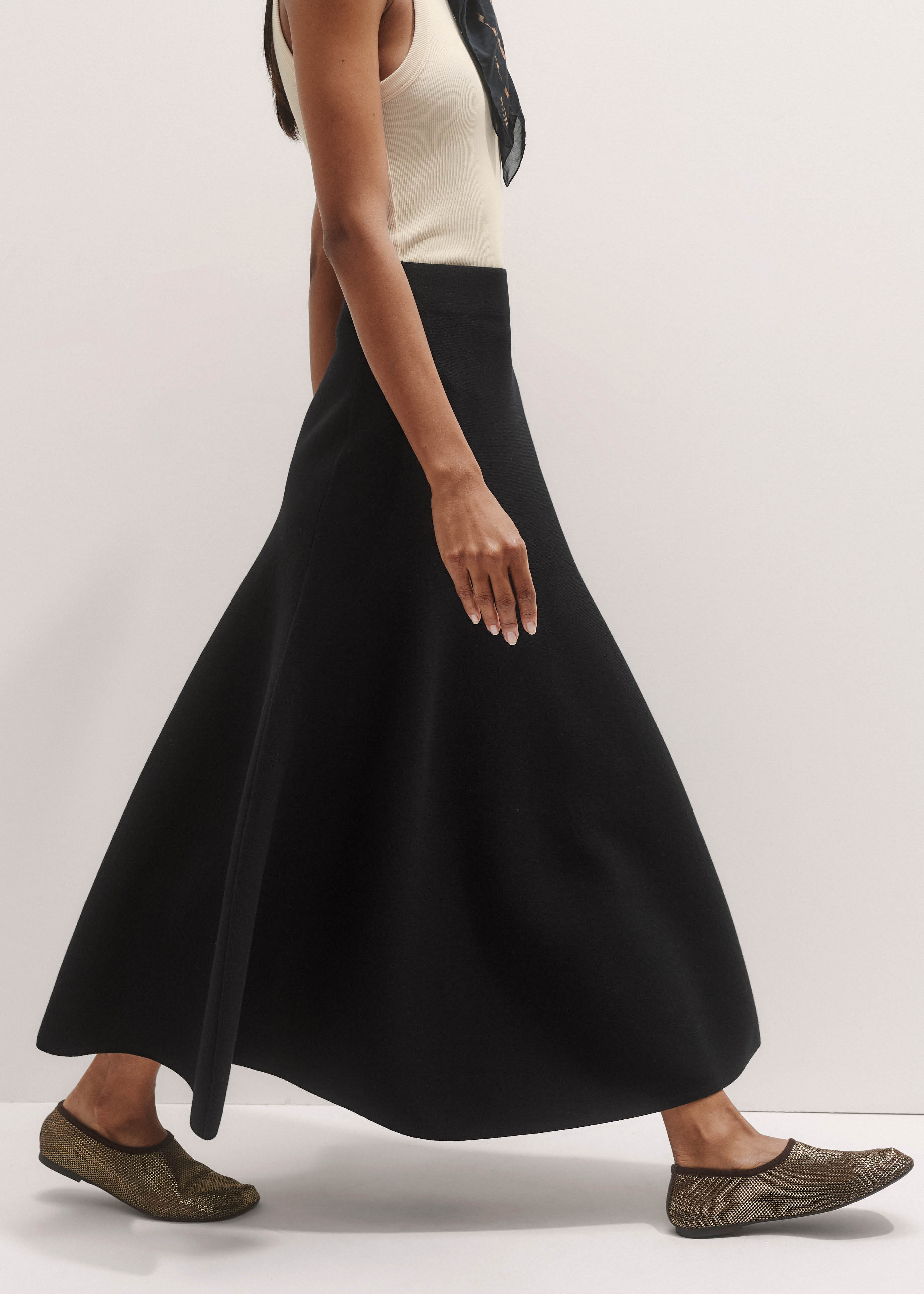 Milano Knit Maxi Skirt Merino + Cotton | ME+EM US