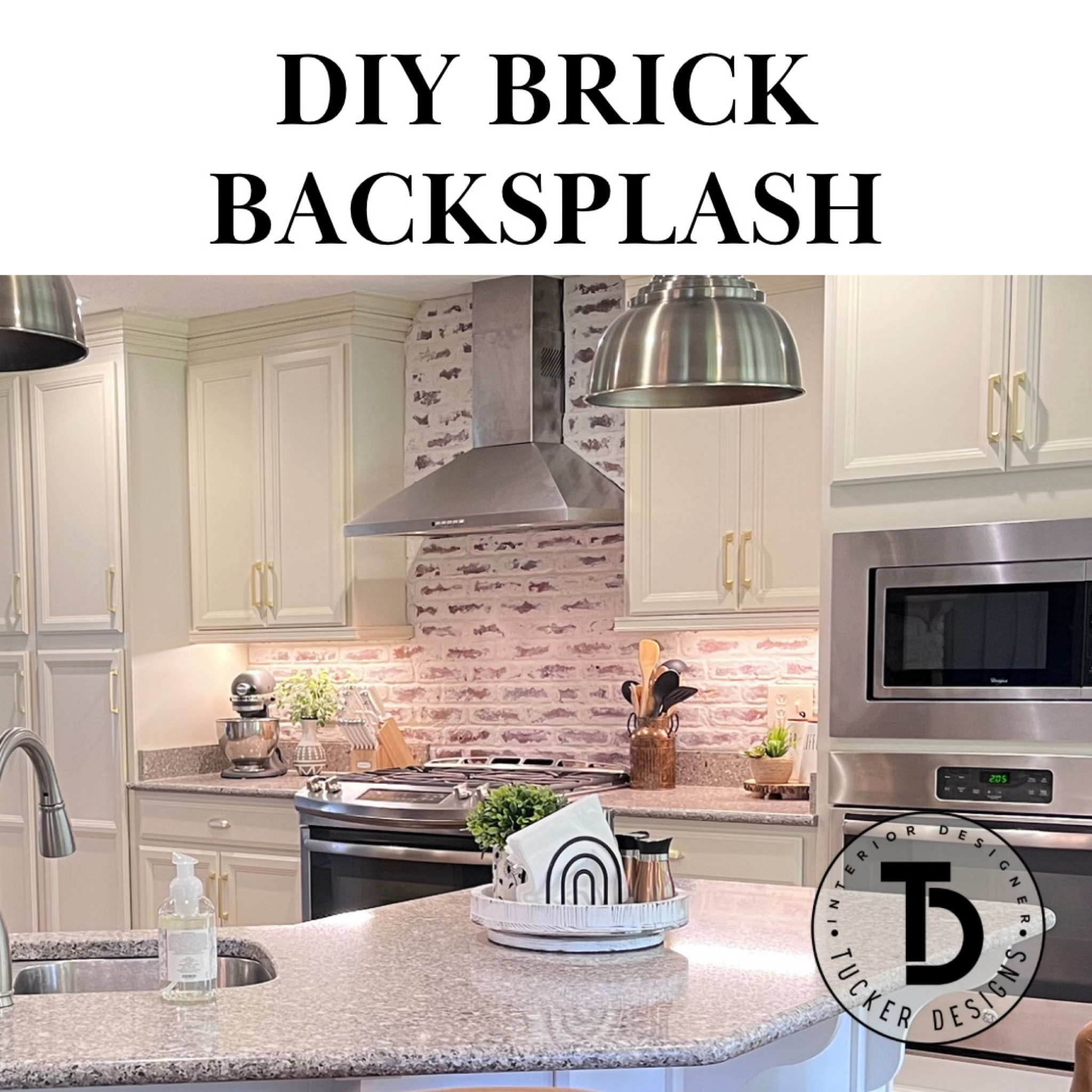 DIY Brick Backsplash with German Schmear | YouTube Video Available

#LTKhome
