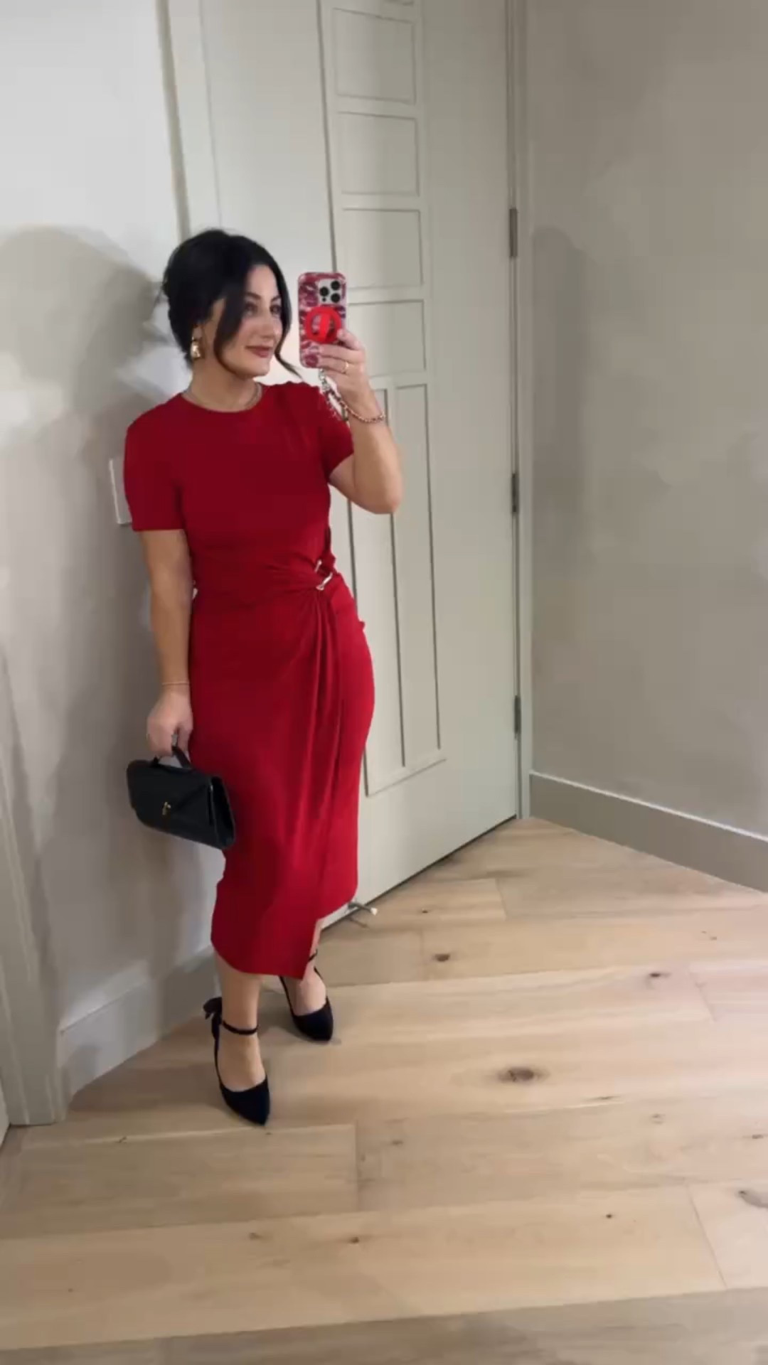 Perfect for a night out! This midi dress, high heels and woven clutch are so chic! 

Dress size small (5'0" 140lbs)

#LTKSeasonal #LTKSaleAlert #LTKPetite