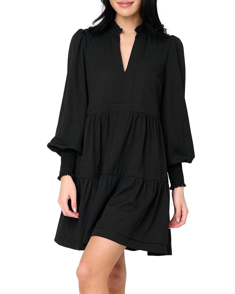 Long Sleeve Decked Out Day Dress for Women Frilly Ruffle Accents & Tiered Skirt Sizes Vary | Amazon (US)