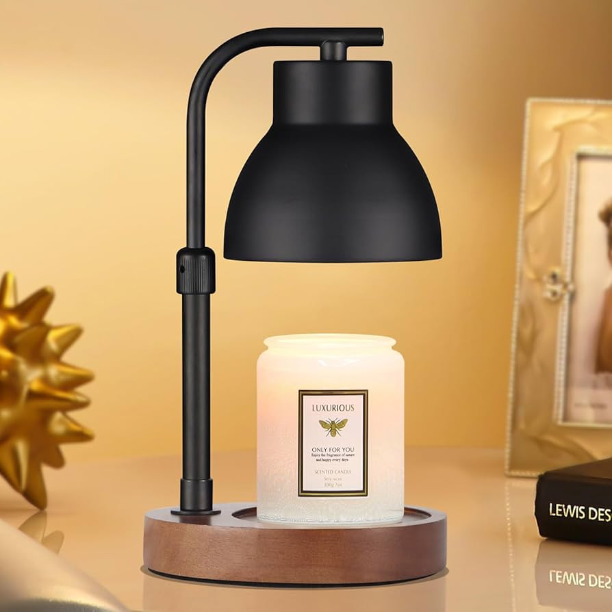 Dimmable Candle Warmer Lamp Adjustable Height Electric Wax Melt Warmer for Jar Scented Candles Su... | Amazon (US)