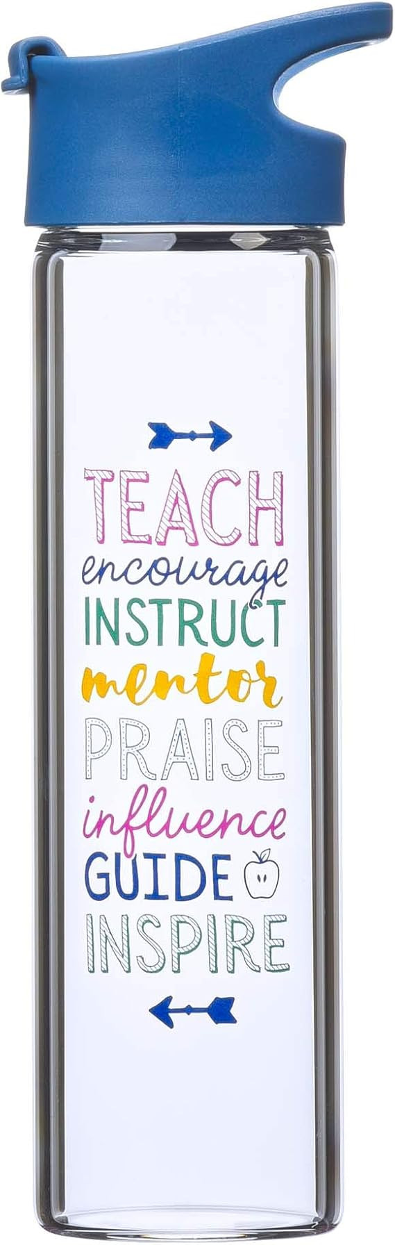 Christian Art Gifts Great Teacher Reusable Glass Water Bottle – Motivational Water Bottle for W... | Amazon (US)