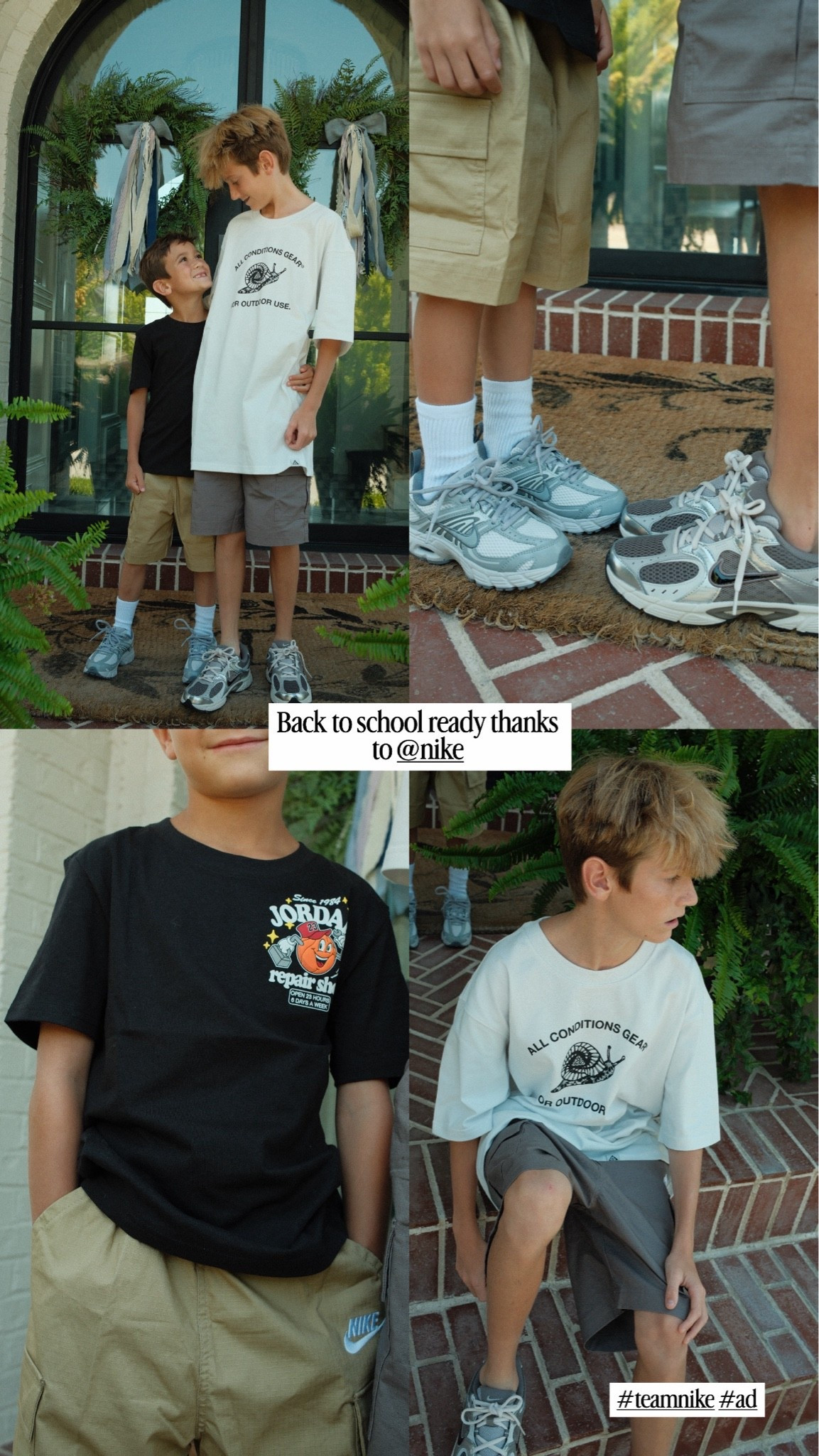 I can’t believe we’re already talking about back-to-school. 🥹 It feels like summer flew by, but seeing the boys get excited to pick out their new shoes and clothes always makes this season so fun. We found so many good staples at @nike that they’ll be wearing on repeat all year.

#teamnike #ad